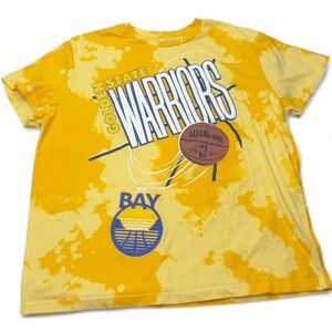 Golden State Warriors NBA Tee Men XL Yellow Tie Dye The Bay Basketball T-Shirt